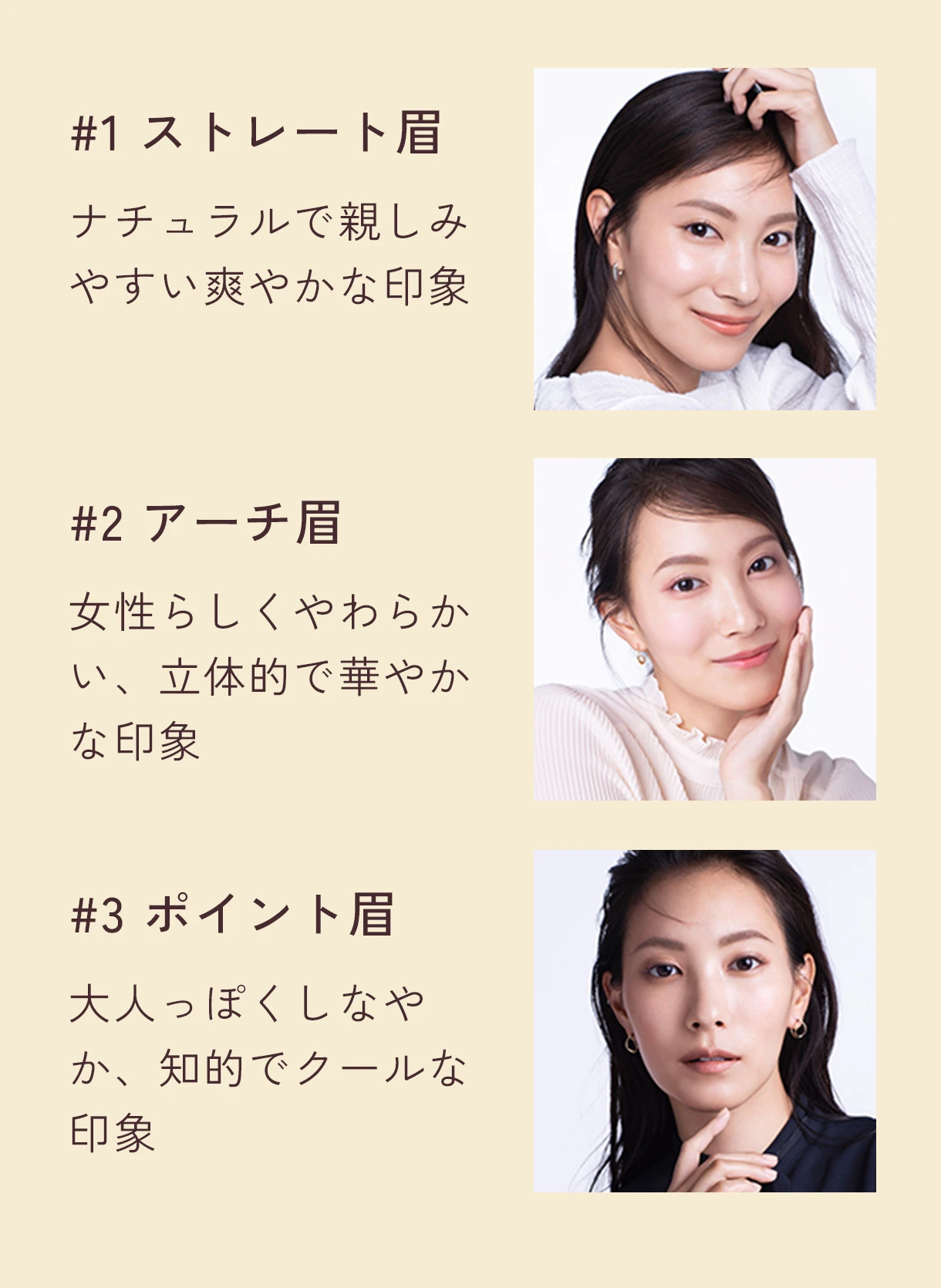 眉の種類