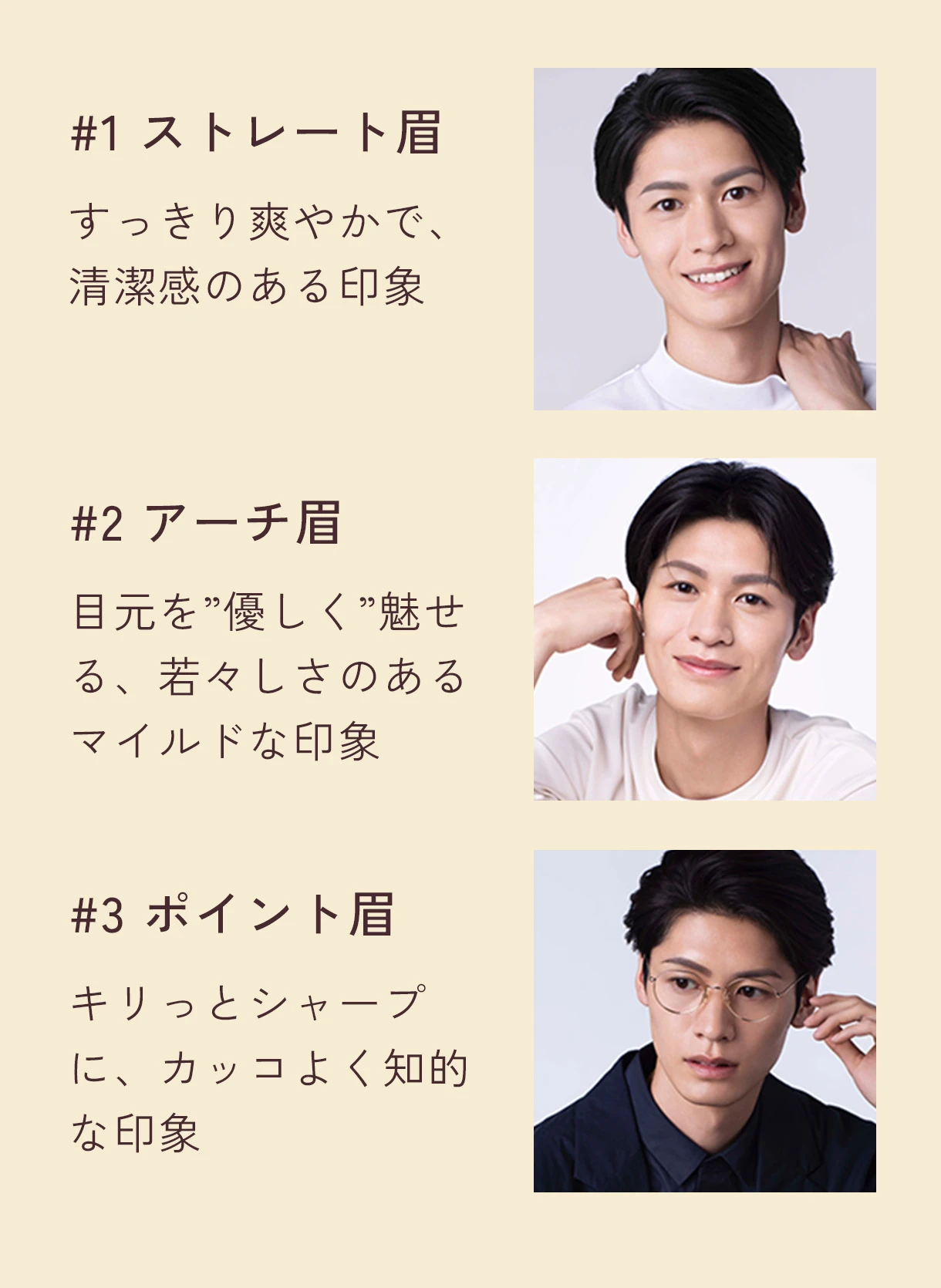眉の種類